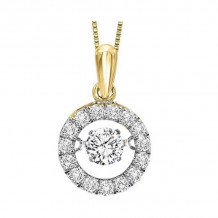 Gems One 14KT Yellow Gold & Diamond Rhythm Of Love Neckwear Pendant  - 1/5 ctw - ROL1099-4YC