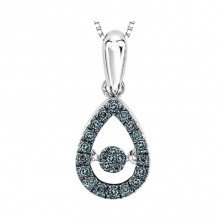 Gems One 14KT White Gold & Diamond Rhythm Of Love Neckwear Pendant  - 1/5 ctw - ROL1023-4WCBLK