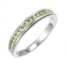 Gems One 10Kt White Gold Peridot (1/3 Ctw) Ring - FR1221-1W