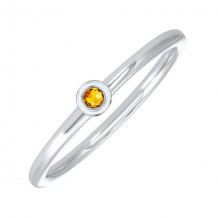 Gems One 10Kt White Gold Citrine (1/20 Ctw) Ring - RG73462-1WNC