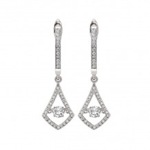 Gems One 14KT White Gold & Diamond Rhythm Of Love Fashion Earrings  - 1/2 ctw - ROL2010-4WC