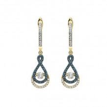 Gems One 14KT Yellow Gold & Diamond Rhythm Of Love Fashion Earrings   - 1/2 ctw - ROL2011-4YCBL