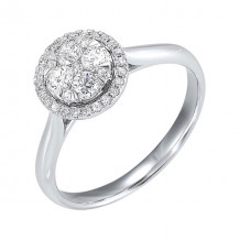 Gems One 14Kt White Gold Diamond (1/4Ctw) Ring - RG10556-4WC