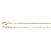 14K Yellow 1.25 mm Rope 7 Chain - CH471244046P