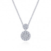 Gabriel & Co. 14k White Gold Lusso Diamond Necklace - NK5831W45JJ