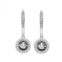 Gems One 14KT White Gold & Diamond Rhythm Of Love Fashion Earrings  - 1/5 ctw - ROL2222-4WC