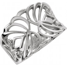 14K White Freeform Ring - 51826343P