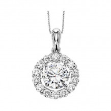 Gems One 14KT White Gold & Diamonds Stunning Neckwear Pendant - 1/4 ctw - ROL1039-4WBT