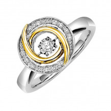 Gems One 10KT Yellow Gold & Diamond Rhythm Of Love Fashion Ring  - 1/10 ctw - ROL1174-1YSSSC