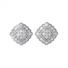 Gems One Silver Diamond (1/8Ctw) Earring - ER10304-SSWSC