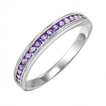 Gems One 14Kt White Gold Amethyst (1/3 Ctw) Ring - FR1244-4W