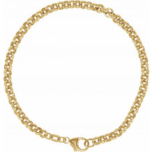 14K Yellow Solid Rolo 7 Bracelet - CH211140462P