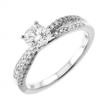 Gems One 14Kt White Gold Diamond(5/8Ctw) Ring - RG70624-4WC