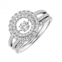 Gems One 14KT White Gold & Diamond Rhythm Of Love Fashion Ring  - 1 ctw - ROL1188-4WC