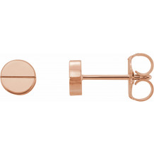 14K Rose Geometric Earrings - 86608602P