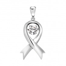 Gems One 14KT White Gold & Diamond Rhythm Of Love Neckwear Pendant  - 1/4 ctw - ROL1212-4WC