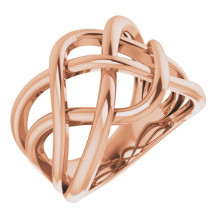 14K Rose Criss-Cross Ring - 65212060002P