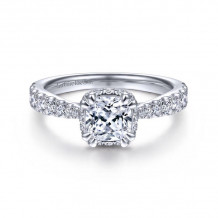 Gabriel & Co. 14k White Gold Infinity Straight Engagement Ring - ER13853C4W44JJ