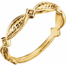 14K Yellow Stackable Ring - 51637102P