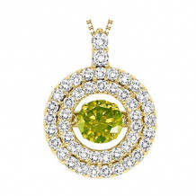 Gems One 14KT Yellow Gold & Diamond Rhythm Of Love Neckwear Pendant  - 1-3/4 ctw - ROL1137-4YCYD