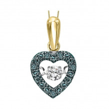 Gems One 10KT Yellow Gold & Diamond Rhythm Of Love Neckwear Pendant  - 1/5 ctw - ROL1021-1YCBL