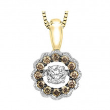 Gems One 14KT Yellow Gold & Diamond Rhythm Of Love Neckwear Pendant  - 1/2 ctw - ROL1052-4YCDB