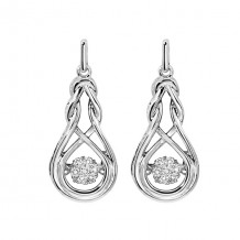 Gems One Silver Diamond (1/6Ctw) Earring - ROL1020-SSWD