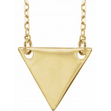 18K Yellow Gold Plated Geometric 18 Necklace - 86560109P