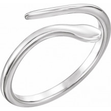 14K White Snake Ring - 51667101P