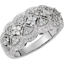 14K White 1/2 CTW Diamond Ring - 69497100P