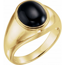 14K Yellow Onyx Ring - 62164255070P