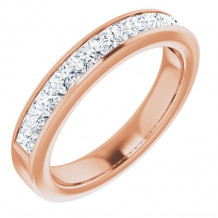 14K Rose 1 CTW Diamond Anniversary Band - 12298160099P