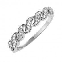 Gems One 10Kt White Gold Diamond (1/10 Ctw) Ring - FR1450-1WD