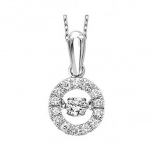 Gems One 10KT White Gold & Diamonds Stunning Neckwear Pendant - 1/5 ctw - ROL1025-1WCBK