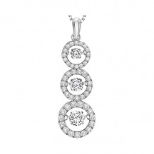 Gems One 14KT White Gold & Diamond Rhythm Of Love Neckwear Pendant  - 2-1/4 ctw - ROL1095-4WC