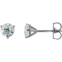 14K White 1 CTW Diamond Stud Earrings - 6623360096P