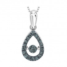 Gems One 14KT White Gold & Diamond Rhythm Of Love Neckwear Pendant  - 1/5 ctw - ROL1023-4WCBL