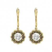 Gems One 14KT Yellow Gold & Diamond Rhythm Of Love Fashion Earrings  - 3/8 ctw - ROL2081-4YCDB