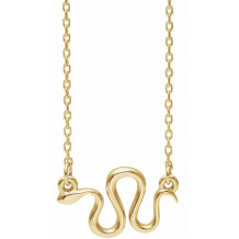 14K Yellow Snake 16-18 Necklace - 86613601P