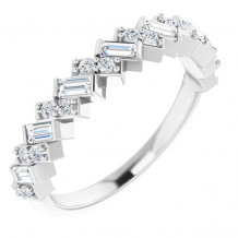 14K White 3/8 CTW Diamond Anniversary Band - 123647600P