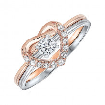 Gems One 10Kt White Rose Gold Diamond (1/4Ctw) Ring - RG10231-1WRC