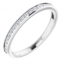 14K White 1/5 CTW Diamond Anniversary Band - 123015600P