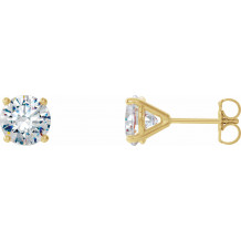 14K Yellow 1 CTW Diamond 4-Prong Cocktail-Style Earrings - 297626053P