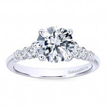 Gabriel & Co. 14k White Gold Contemporary Straight Engagement Ring - ER11752R4W44JJ