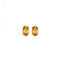 Gems One 14Kt White Gold Citrine (1/2 Ctw) Earring - ECO53-4W