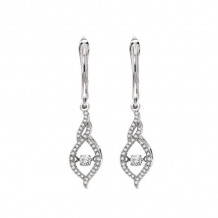 Gems One 14KT White Gold & Diamond Rhythm Of Love Fashion Earrings  - 3/8 ctw - ROL2001-4WC