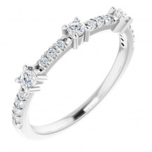14K White 1/4 CTW Diamond Anniversary Band - 1241016001P