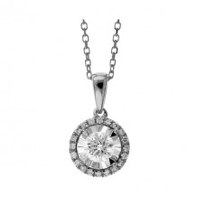 Gems One 14Kt White Gold Diamond (1/3Ctw) Pendant - PD33656-4WD