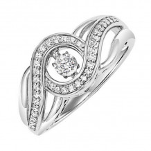 Gems One 14KT White Gold & Diamonds Stunning Fashion Ring - 1/4 ctw - ROL1178-4WC