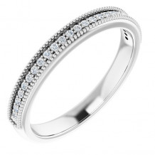 14K White 3/8 CTW Diamond Anniversary Band - 12297960004P